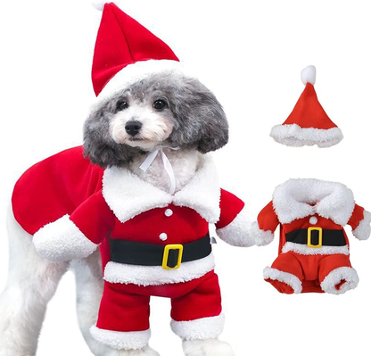 Santa Pet Christmas Costume for Dogs & Cats