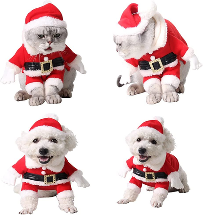 Santa Pet Christmas Costume for Dogs & Cats